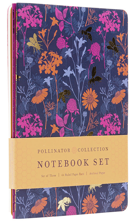 Pollinators Sewn Notebook Collection (Set of 3) Softcover Book