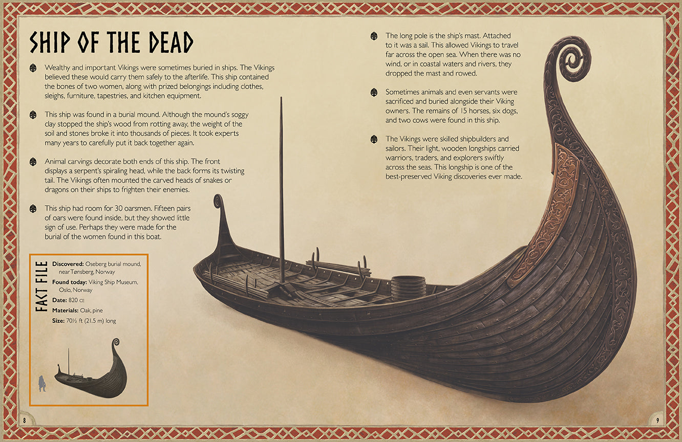 The Magnificent Book of Treasures: Vikings Hardcover Book