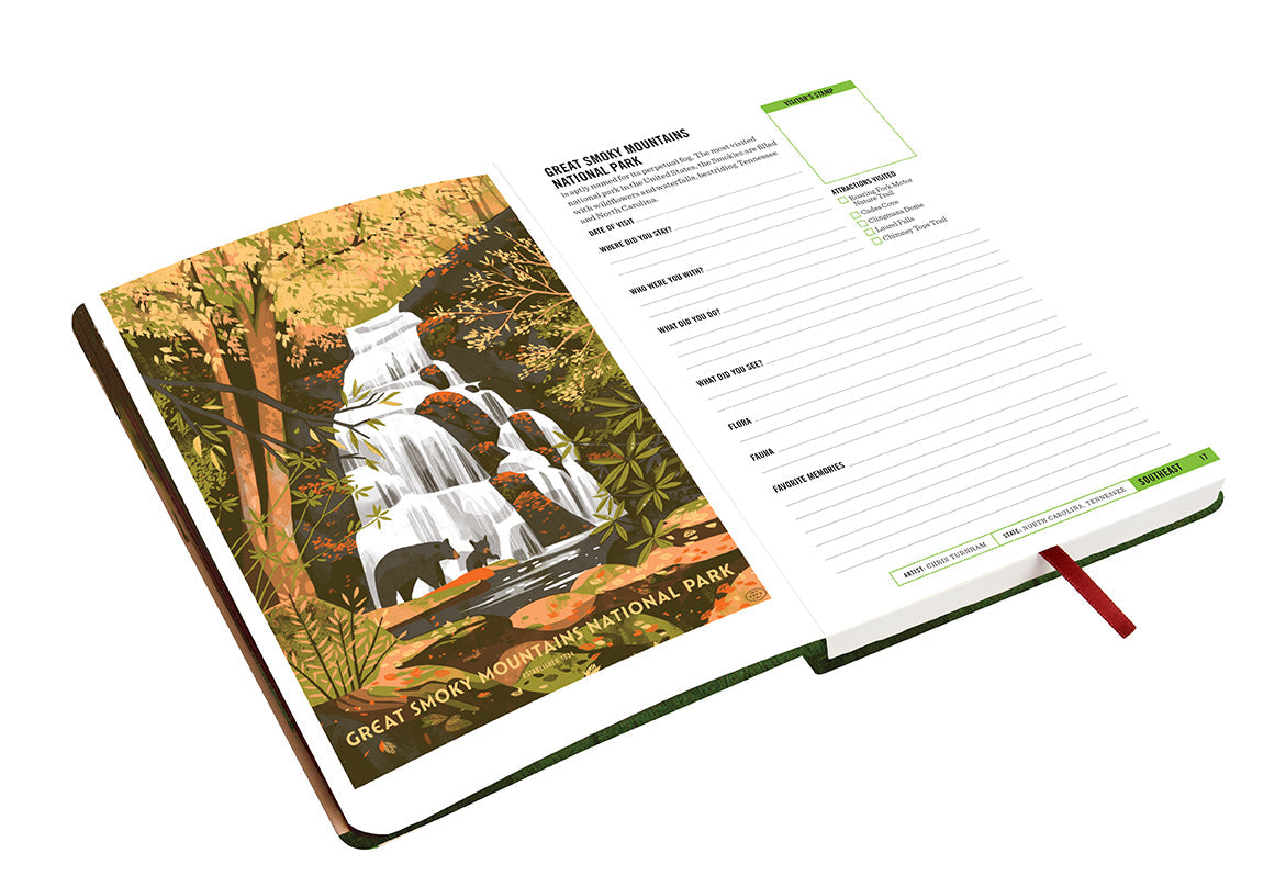 Art of the National Parks Park-Lover's Journal Hardcover Book
