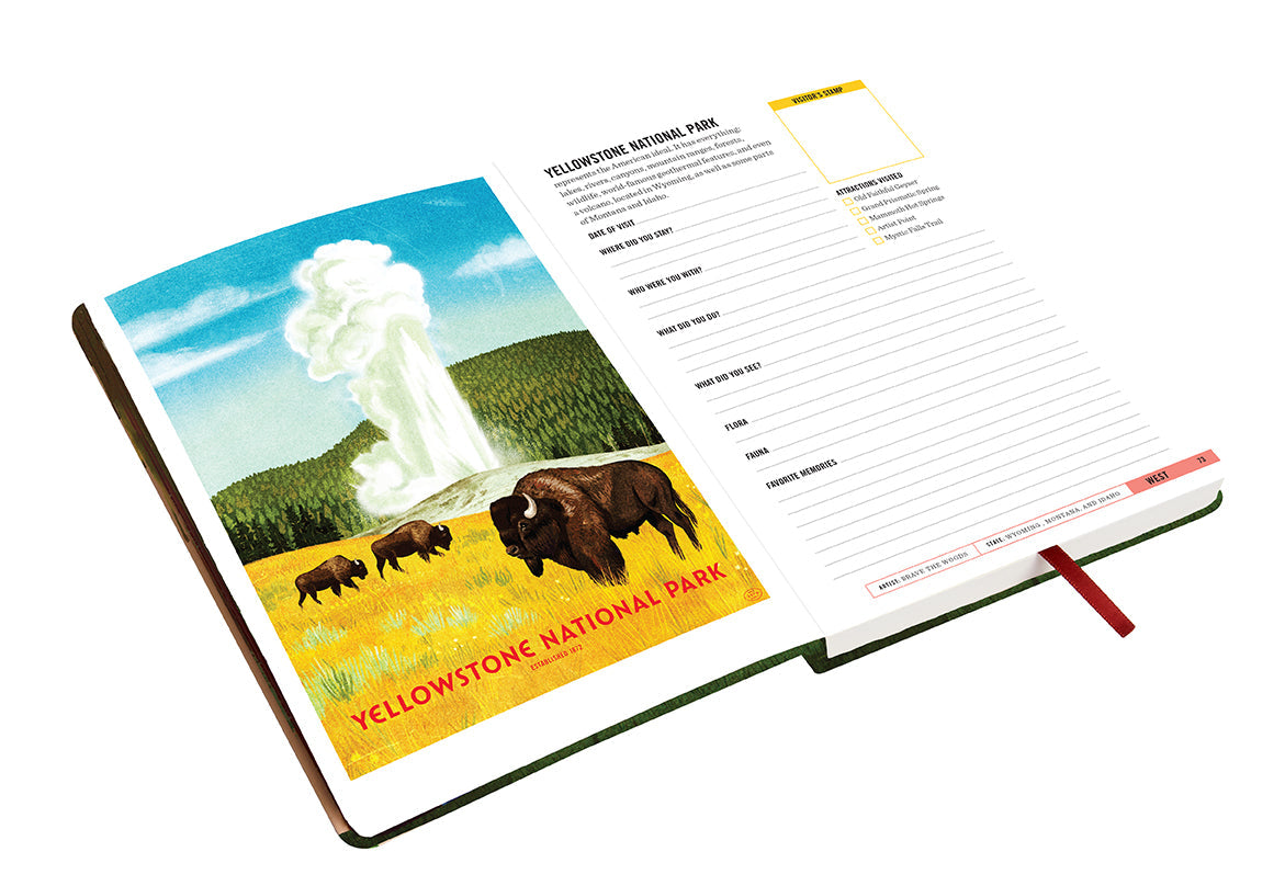 Art of the National Parks Park-Lover's Journal Hardcover Book