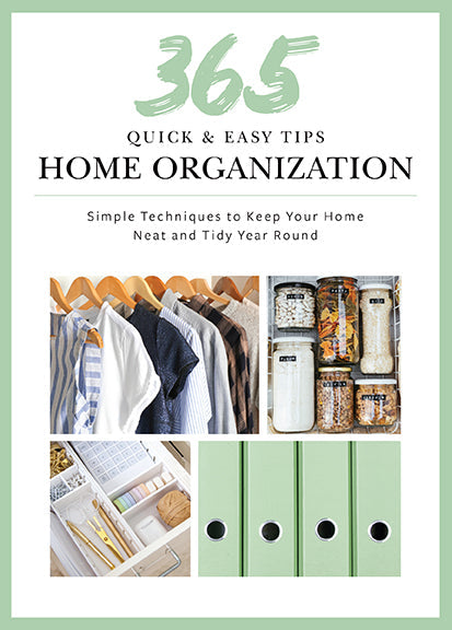 365 Quick & Easy Tips: Home Organization Hardcover Book