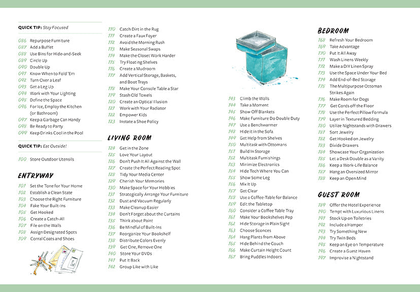 365 Quick & Easy Tips: Home Organization Hardcover Book