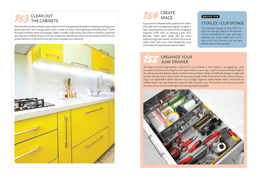 365 Quick & Easy Tips: Home Cleaning Hardcover Book