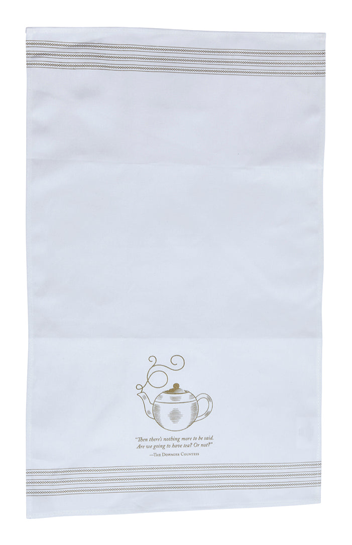 The Official Downton Abbey Afternoon Tea Cookbook - Gift Set (Book + Tea Towel) Hardcover Book
