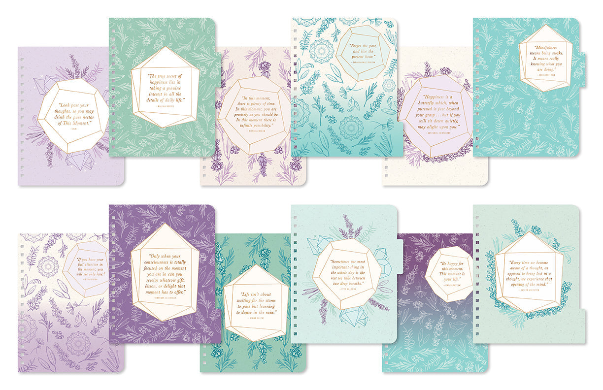 Mindfulness 12-Month Undated Planner Hardcover Book