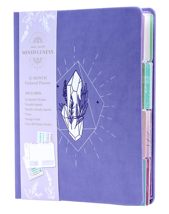 Mindfulness 12-Month Undated Planner Hardcover Book