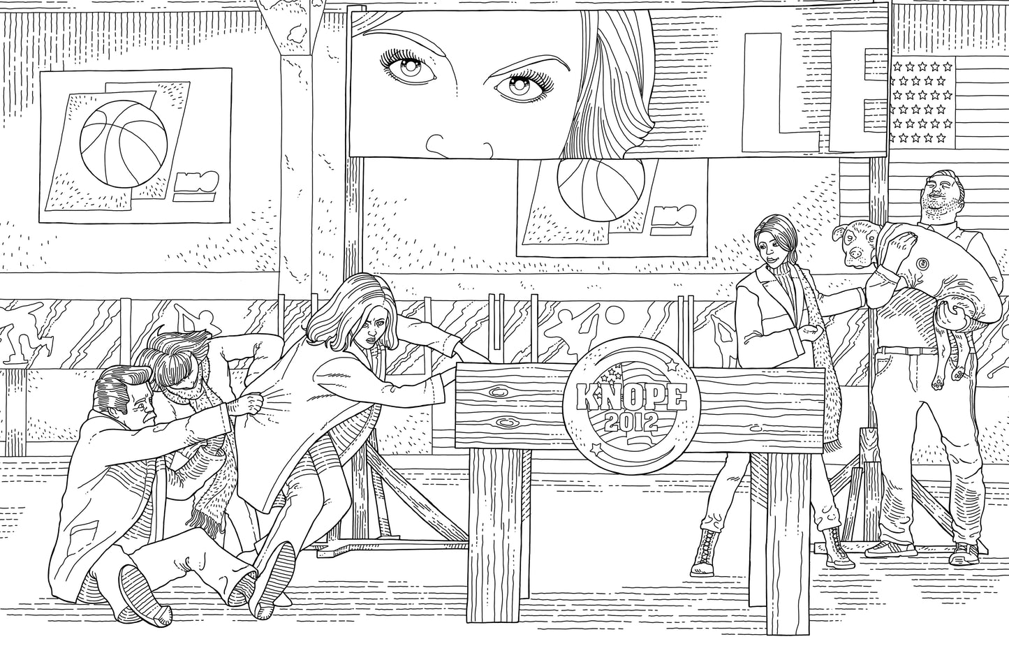 Parks and Recreation: The Official Coloring Book Softcover Book