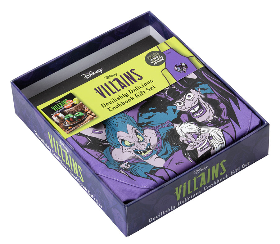 Disney Villains: Devilishly Delicious Cookbook Gift Set Hardcover Book
