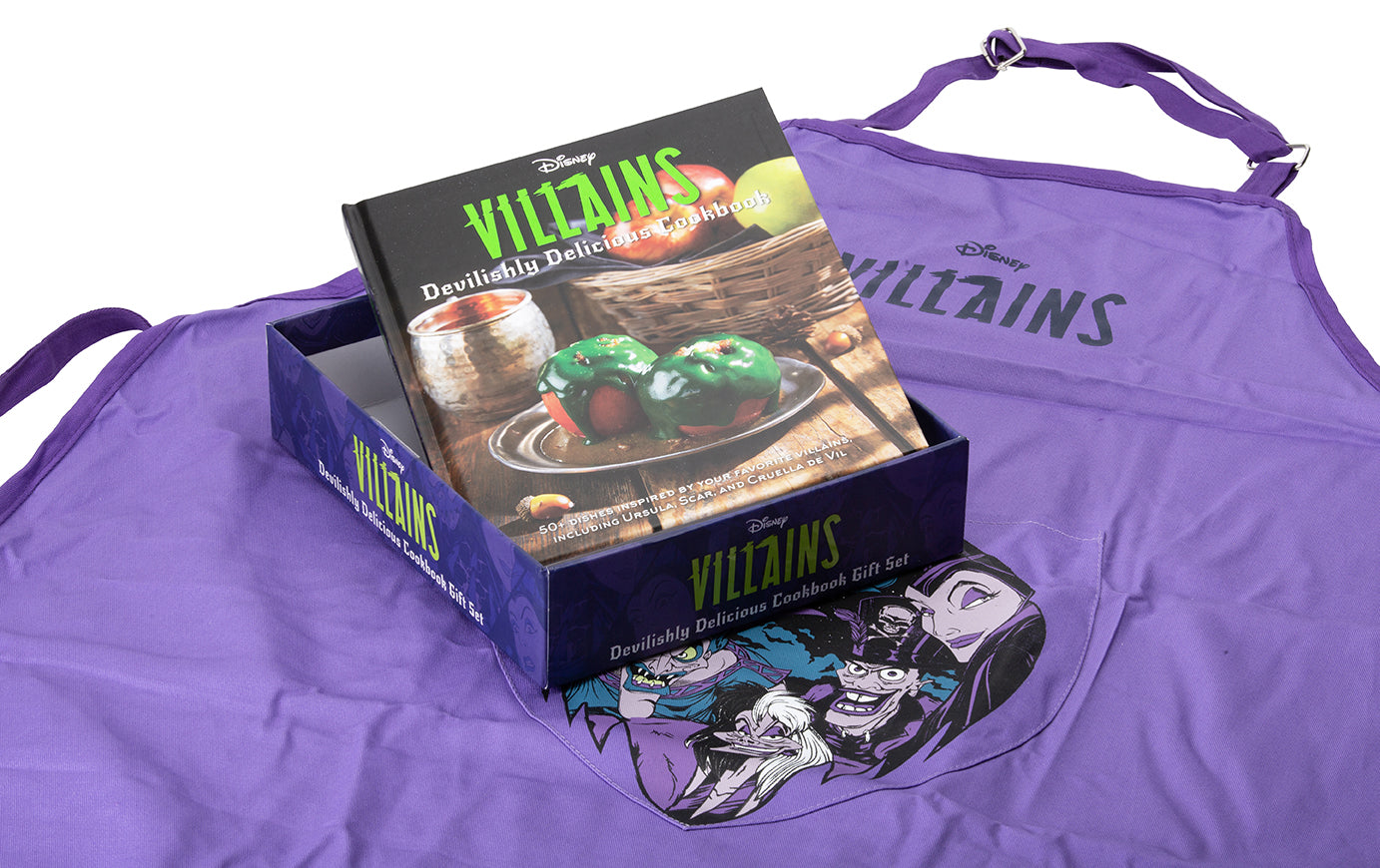 Disney Villains: Devilishly Delicious Cookbook Gift Set Hardcover Book