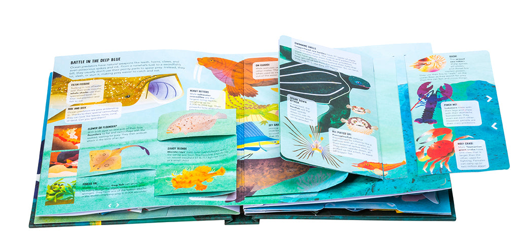 Teeth, Tentacles, and Tail Fins Hardcover Book