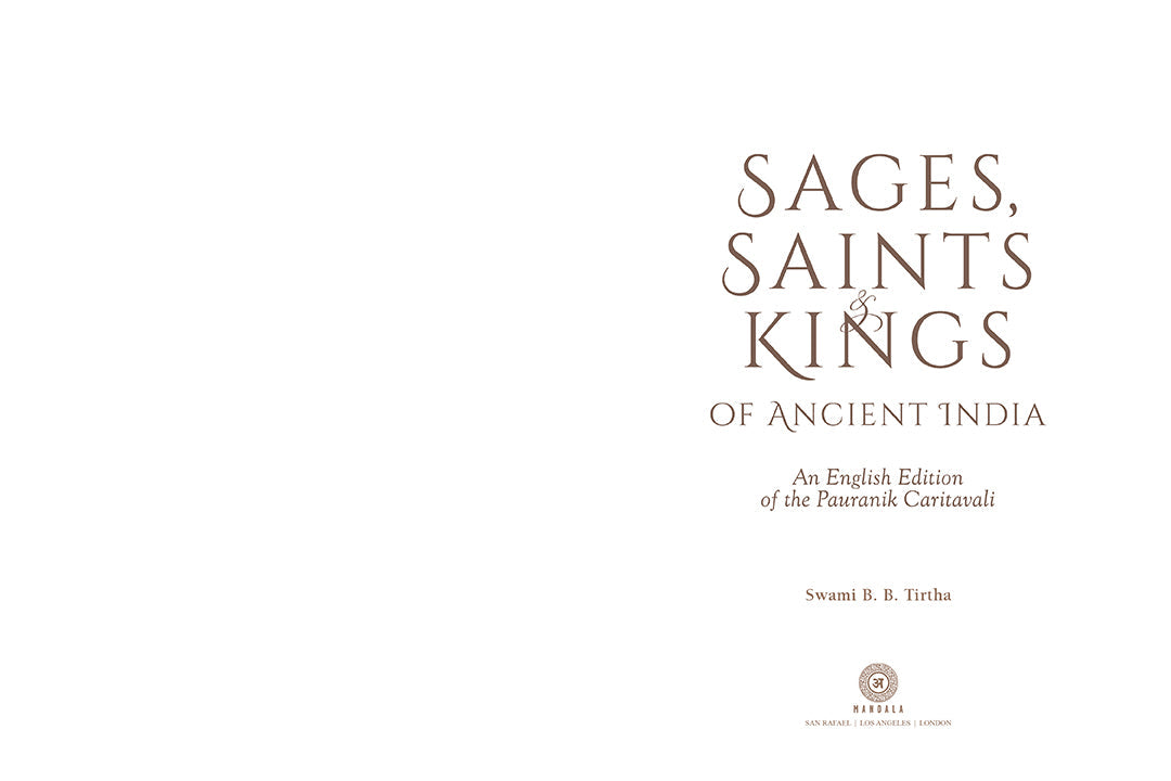 Sages, Saints & Kings of Ancient India Hardcover Book
