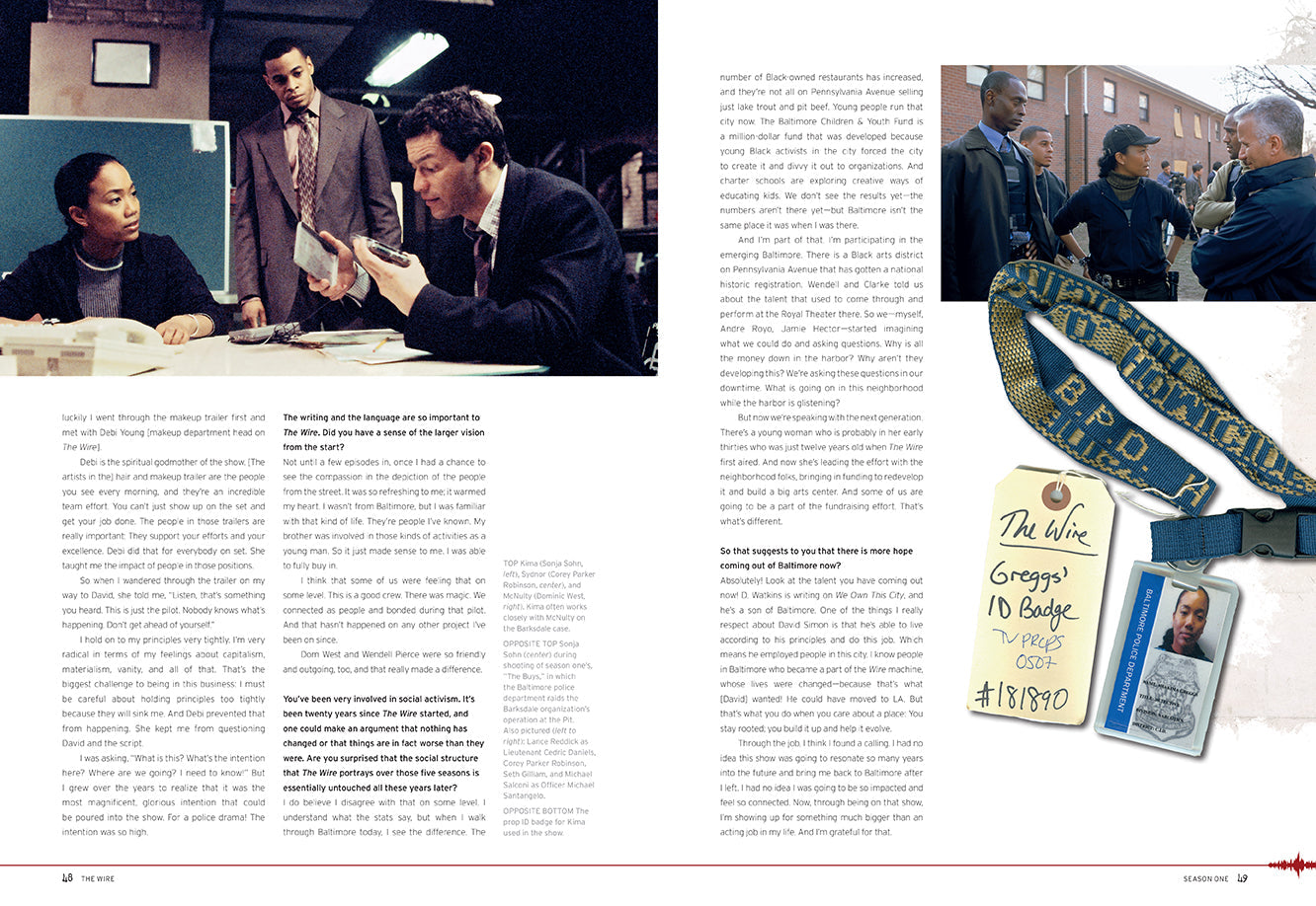 The Wire: The Complete Visual History Hardcover Book