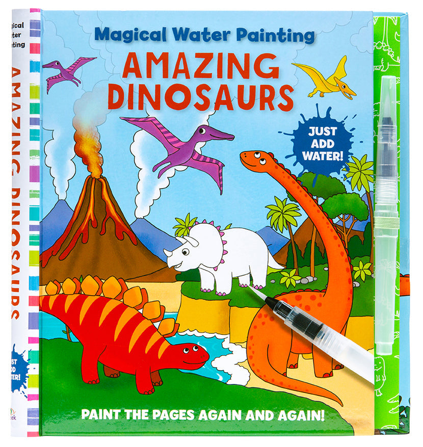 Magical Water Painting: Amazing Dinosaurs Softcover Book