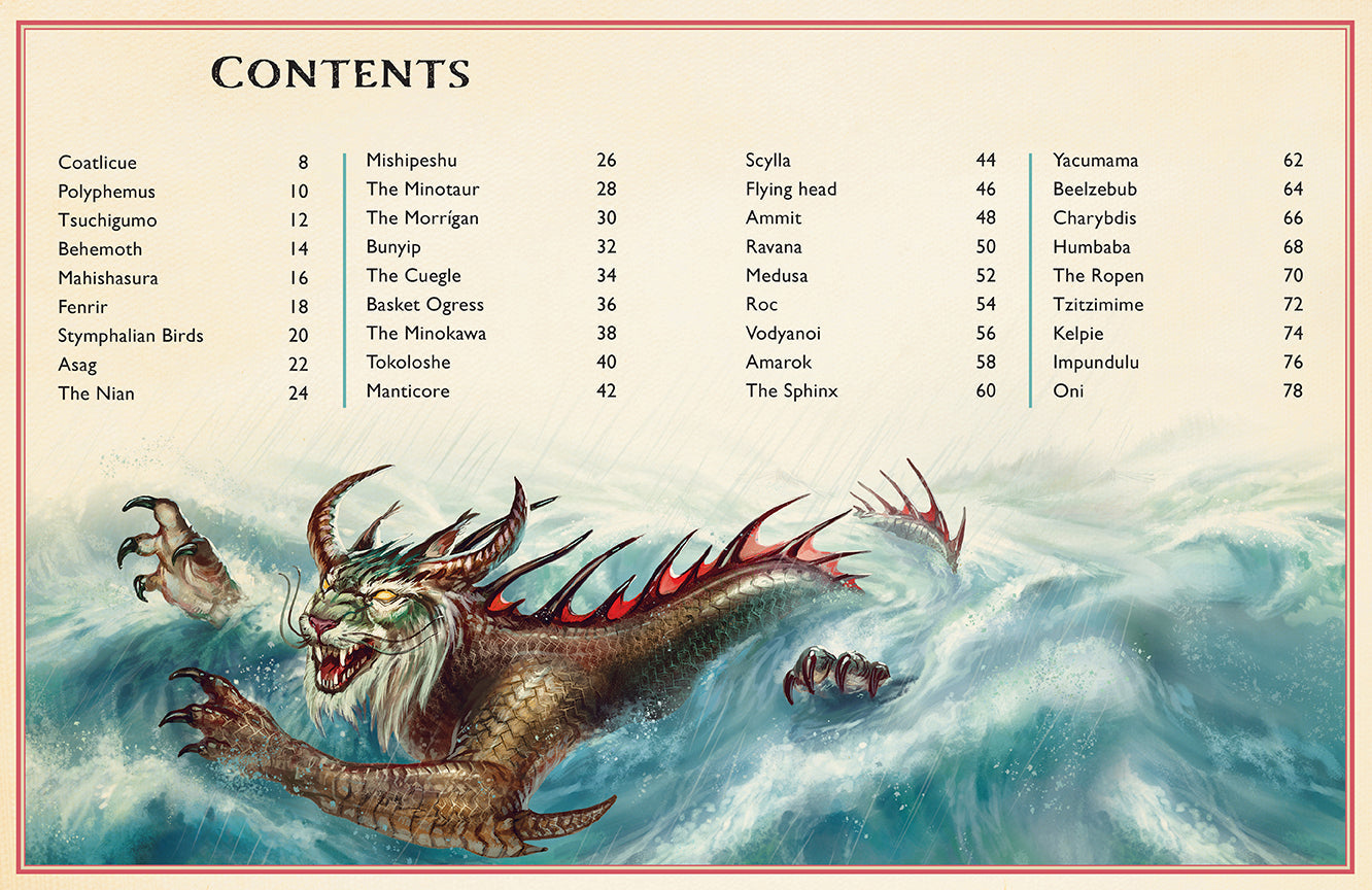 The Magnificent Book of Monsters Hardcover Book
