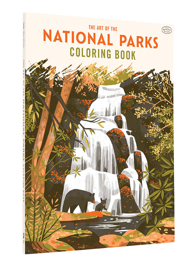 The Art of the National Parks Coloring Book Softcover Book