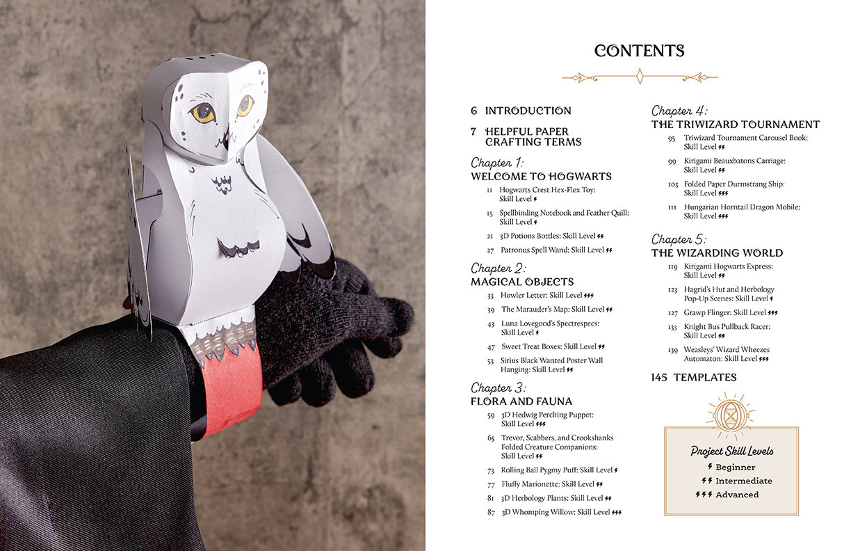 Harry Potter: Magical Paper Crafts Softcover Book