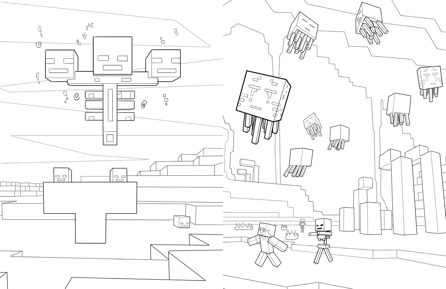 The Official Minecraft Coloring Adventure Book Softcover Book