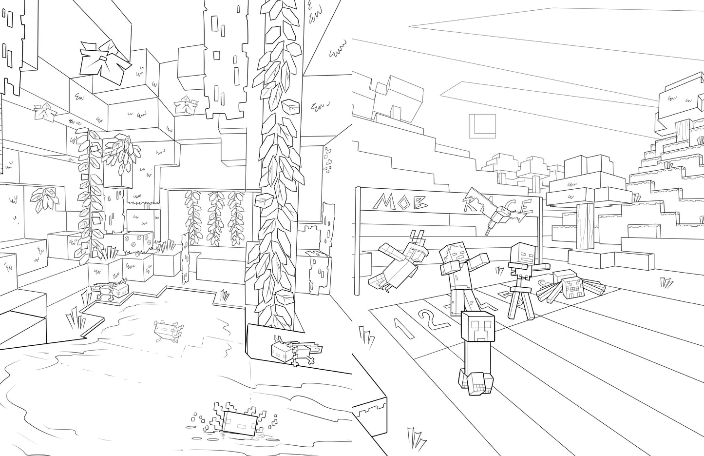 The Official Minecraft Coloring Adventure Book Softcover Book