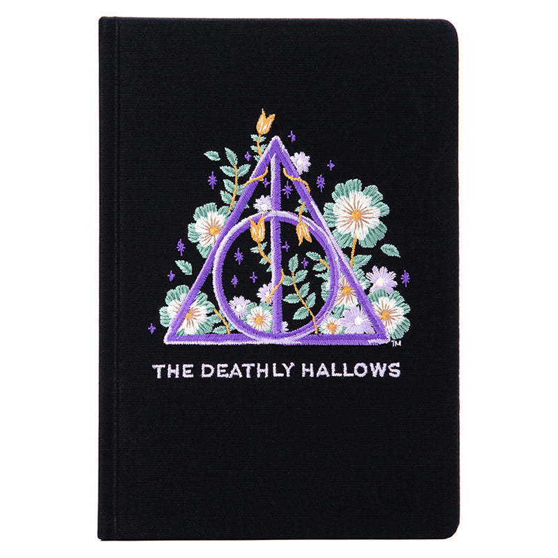 Harry Potter: Deathly Hallows Embroidered Journal Hardcover Book