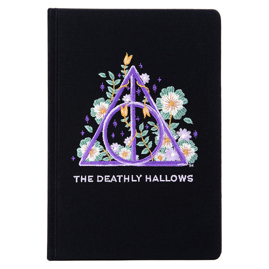Harry Potter: Deathly Hallows Embroidered Journal Hardcover Book