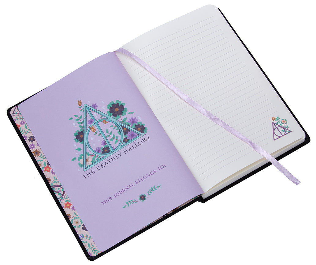 Harry Potter: Deathly Hallows Embroidered Journal Hardcover Book