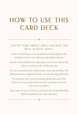 Crystal Healing Card Deck
