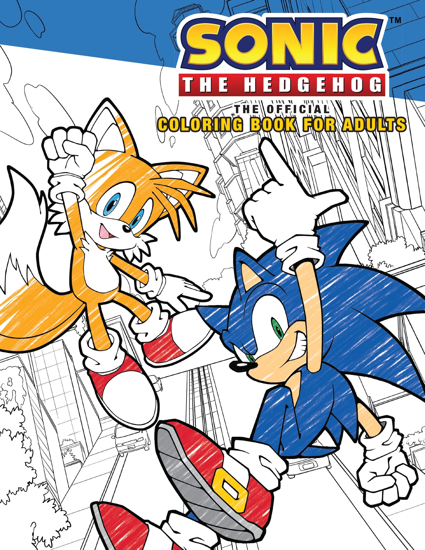 Sonic the Hedgehog: The Official Adult Coloring Book Softcover Book