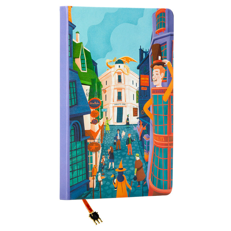Harry Potter: Exploring Diagon Alley Journal with Ribbon Charm Hardcover Book