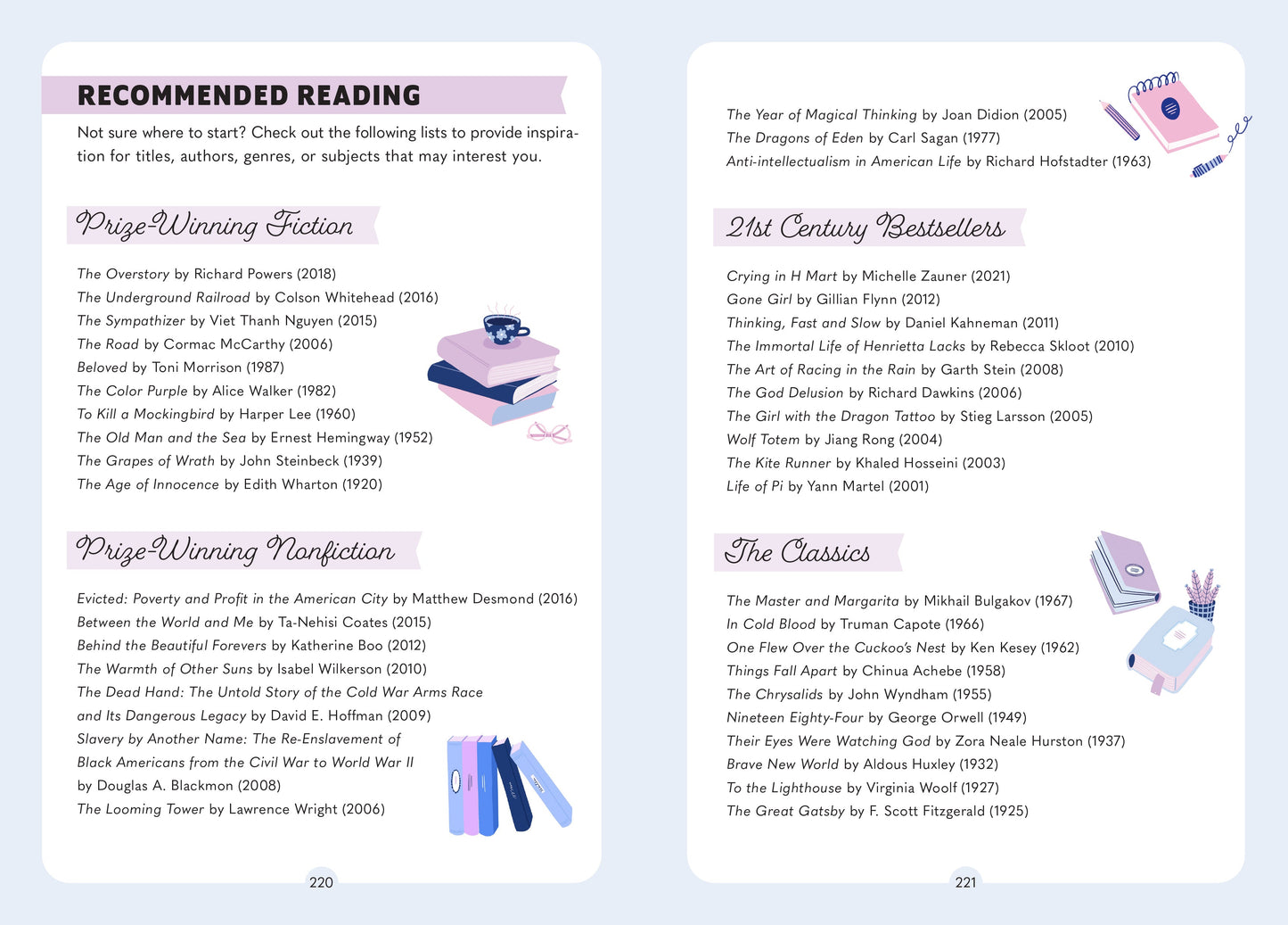 My Book Club Journal Hardcover Book