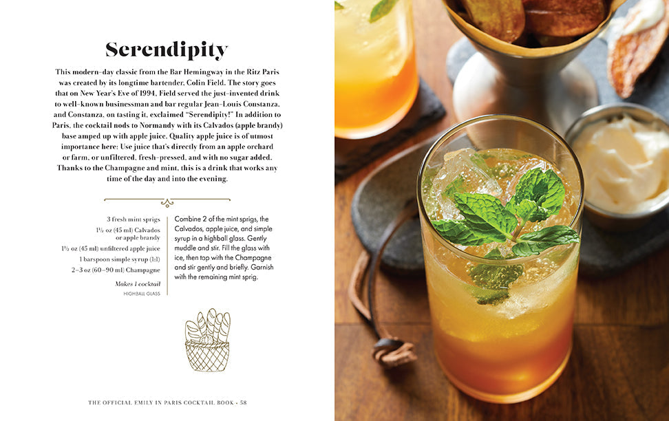 The Official Emily in Paris Cocktail Hardcover Book