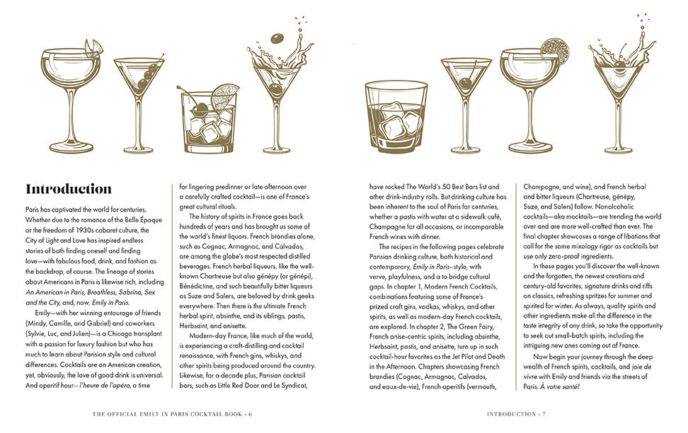 The Official Emily in Paris Cocktail Hardcover Book