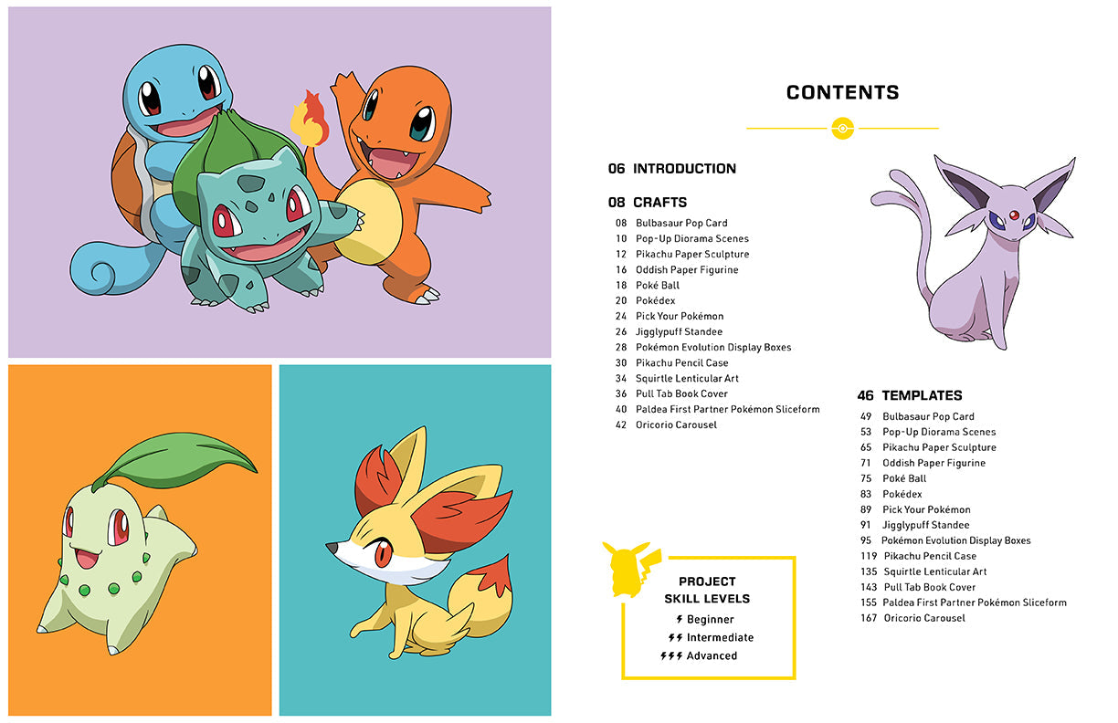 Amazing Pokemon Paper Crafts Softcover Book
