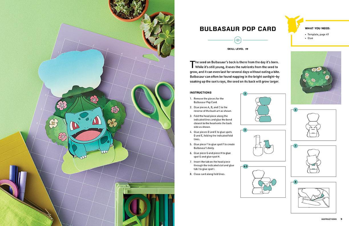 Amazing Pokemon Paper Crafts Softcover Book