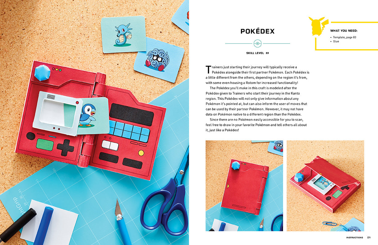 Amazing Pokemon Paper Crafts Softcover Book