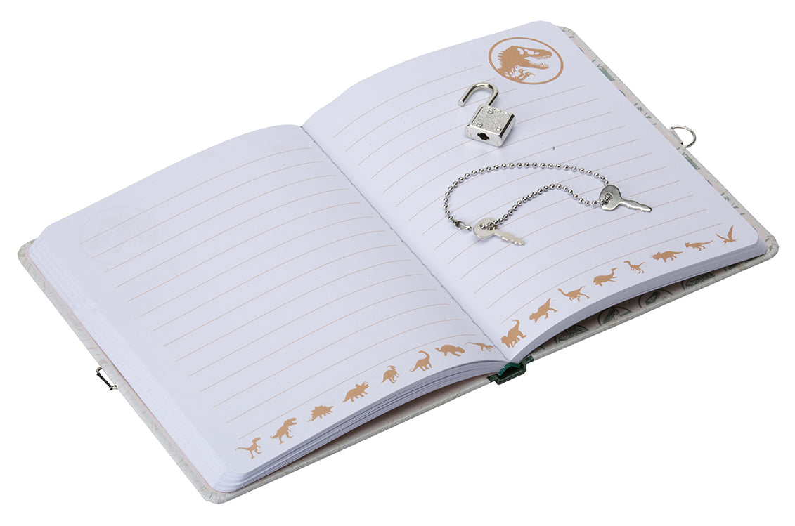 Jurassic World Lock & Key Diary Hardcover Book