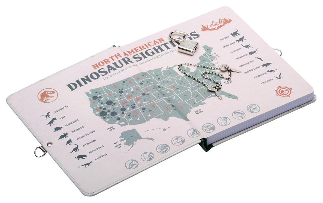 Jurassic World Lock & Key Diary Hardcover Book