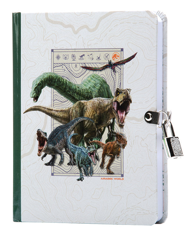 Jurassic World Lock & Key Diary Hardcover Book