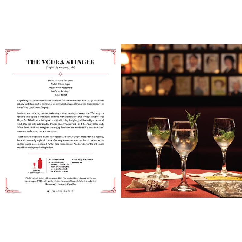 I'll Drink to That! Hardcover Book