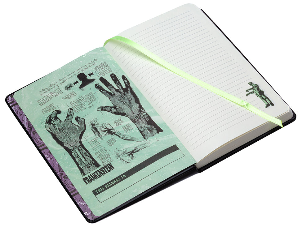 Universal Monsters: Frankenstein Glow in the Dark Journal Hardcover Book
