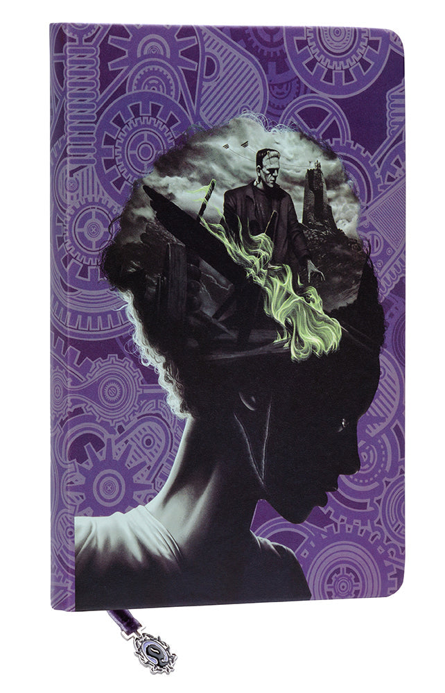 Universal Monsters: Bride of Frankenstein Journal with Ribbon Charm Softcover Book