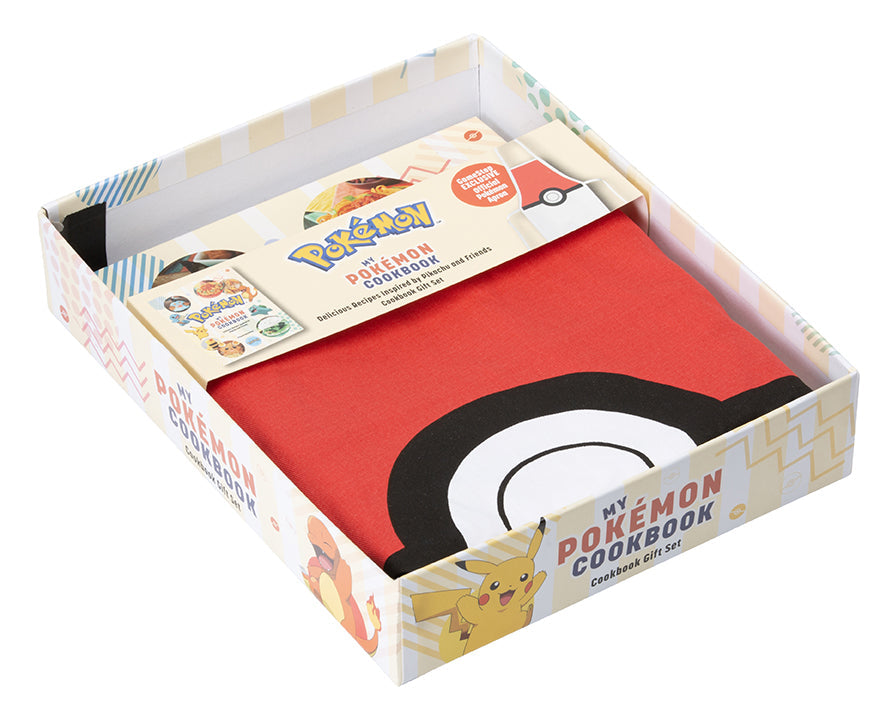 My Pokemon Cookbook Gift Set: Poke Ball Apron Edition Hardcover Book