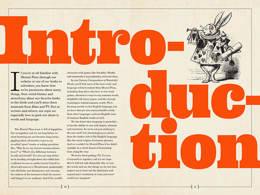 Mental Floss: The Curious Compendium of Wonderful Words Hardcover Book