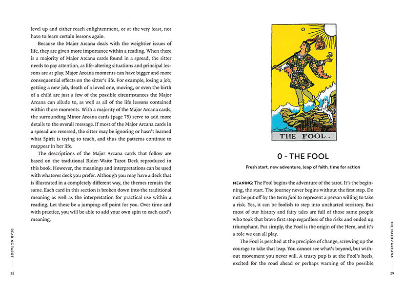 Reading Tarot Hardcover Book