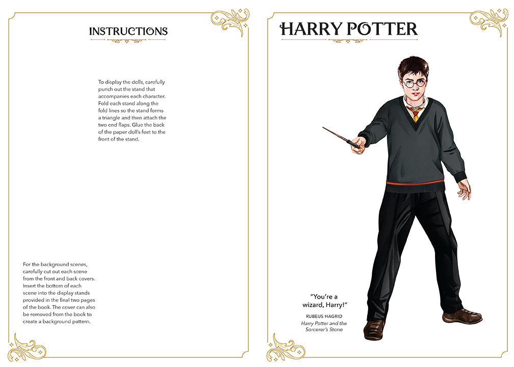 Harry Potter Deluxe Paper Dolls Softcover Book
