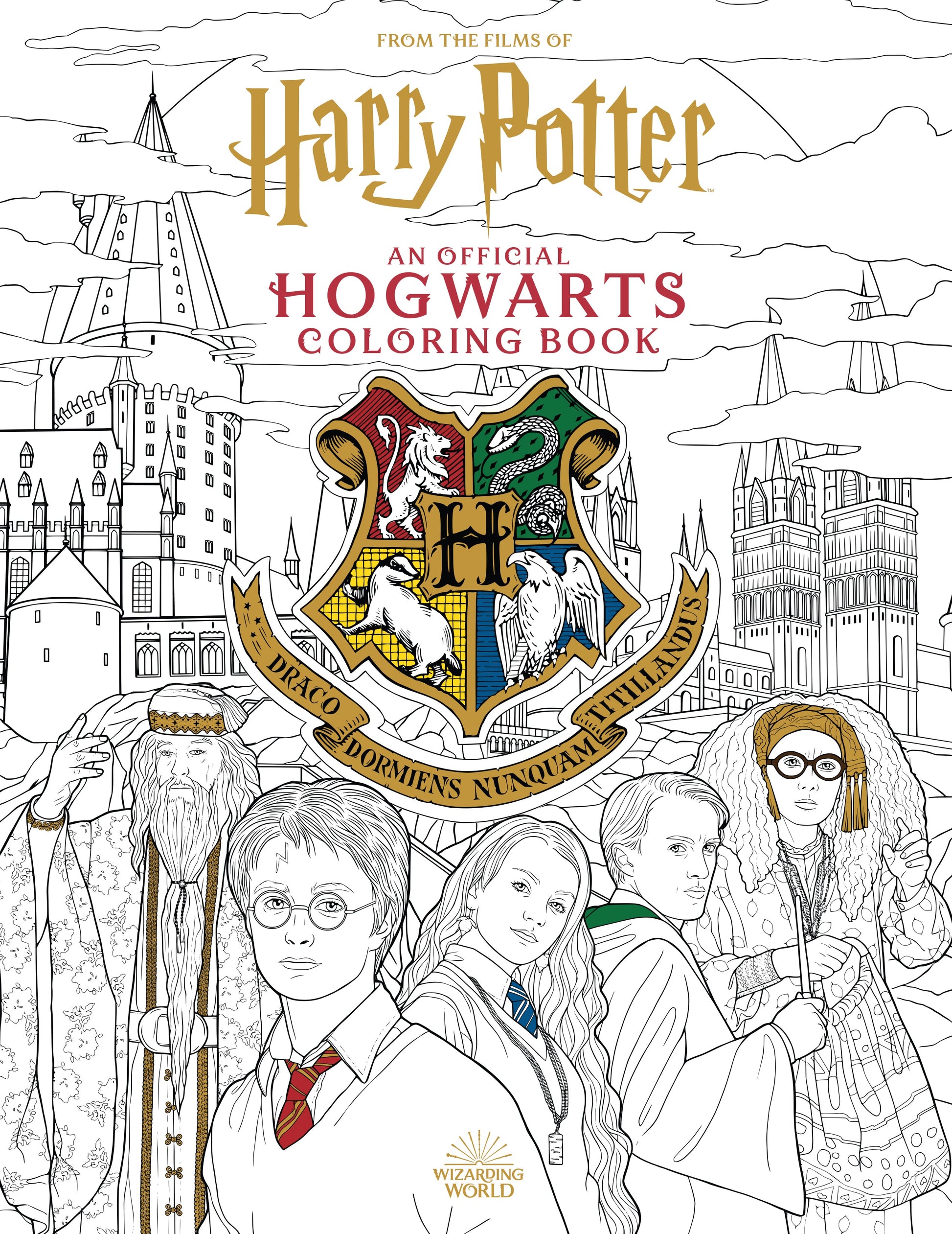 Harry Potter: An Official Hogwarts Coloring Book Hardcover Book