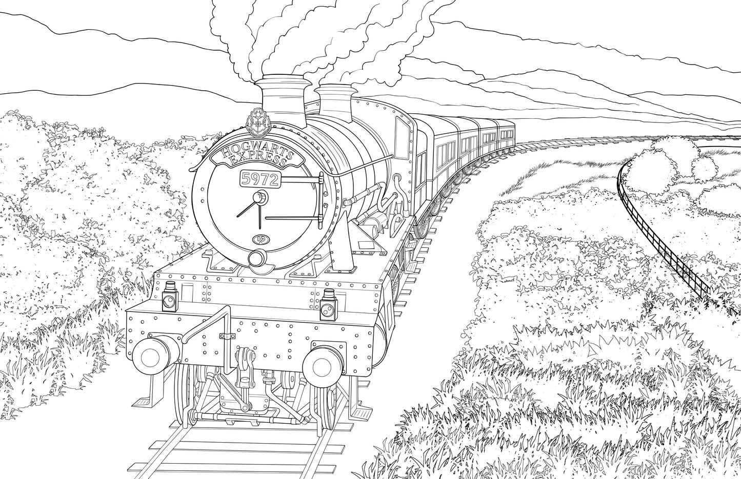 Harry Potter: An Official Hogwarts Coloring Hardcover Book