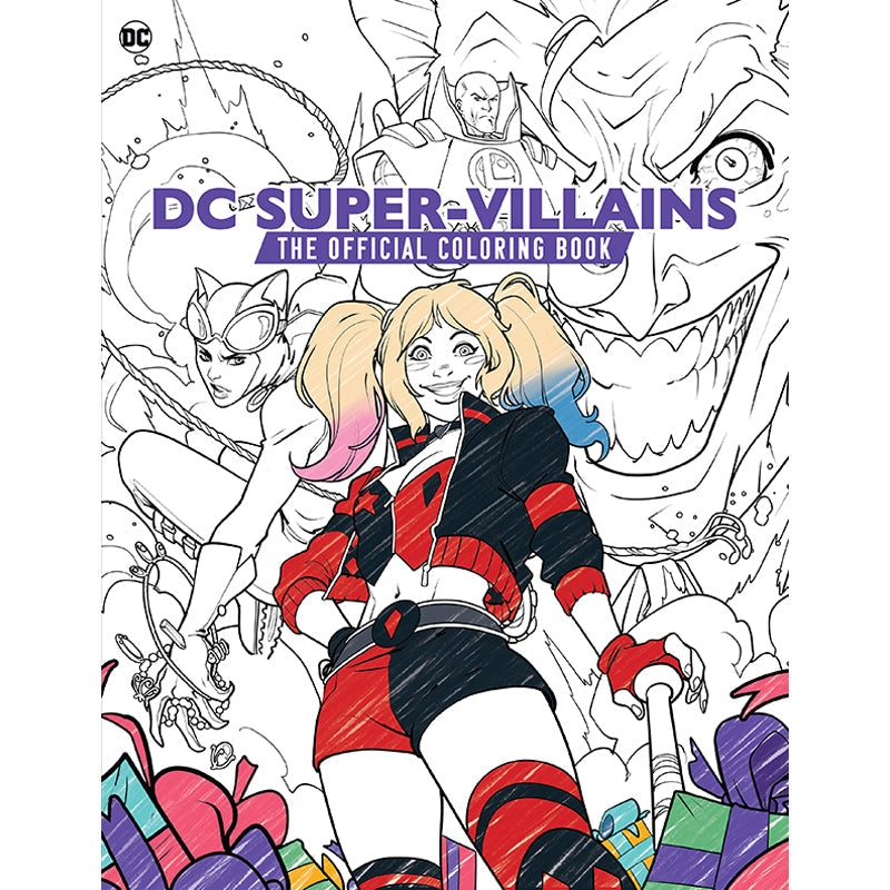 DC Super-Villains: The Official Coloring Book Softcover Book