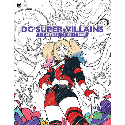 DC Super-Villains: The Official Coloring Book Softcover Book