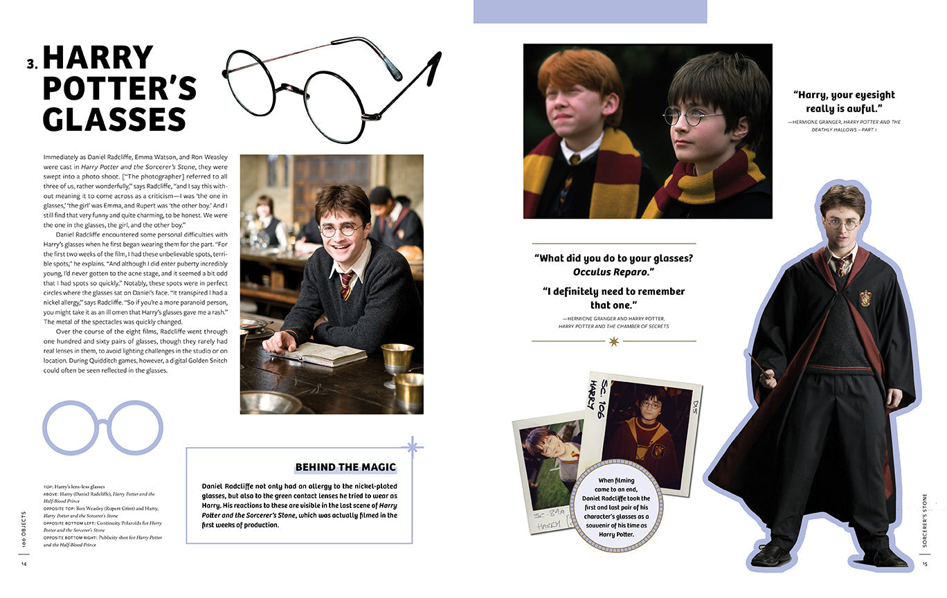 From the Films of Harry Potter: 100 Objects Hardcover Book