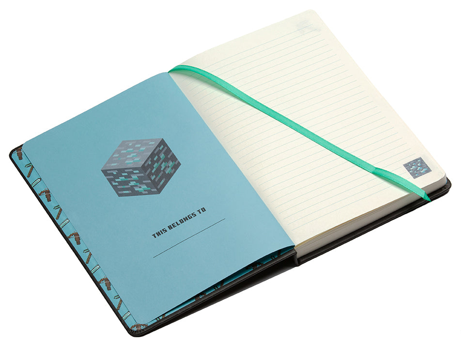 Minecraft: Diamond Ore Journal with Charm Hardcover Book